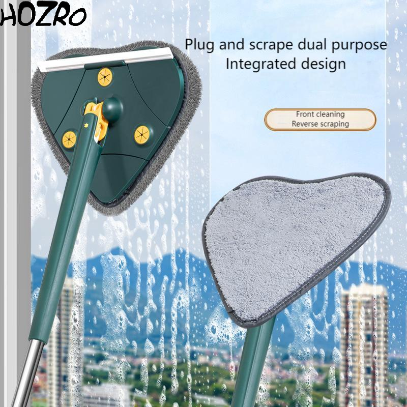 Mop HOZRO, Model Inimă Verde – Sistem de Curățare Eficient, cu 2 sau 4 Lavete Microfibră Incluse, Ideal pentru Toate Tipurile de Pardoseli HOZRO