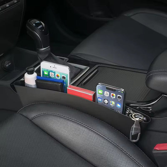 Set 2 Buzunare Suport pentru Mașină – Organizatoare Laterale Universale pentru Telefon, Documente și Accesorii Auto HOZRO