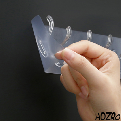 Cuier Adeziv Multifuncțional HOZRO, Rezistent și Ușor de Montat, Fără Găurire – Suport Practic pentru Haine, Prosoape, Ustensile sau Accesorii, Ideal pentru Baie, Bucătărie și Hol HOZRO