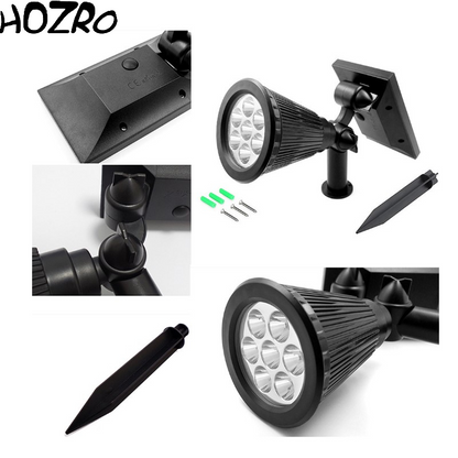 Proiector HOZRO, RGB cu Panou Solar – Iluminare LED Multicoloră, Telecomandă și Senzor de Lumină, Ideal pentru Exterior HOZRO