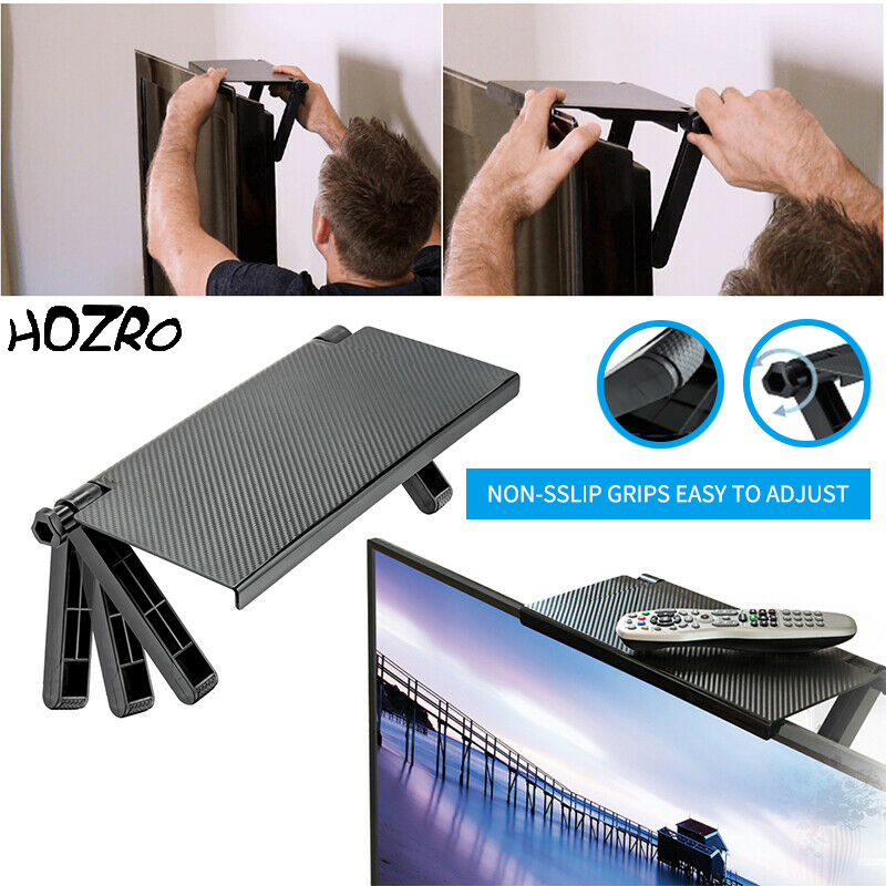 Suport Reglabil HOZRO, pentru Router și Televizor – Organizator Modern pentru Electronice, Compact și Rezistent HOZRO