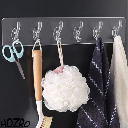 Cuier Adeziv Multifuncțional HOZRO, Rezistent și Ușor de Montat, Fără Găurire – Suport Practic pentru Haine, Prosoape, Ustensile sau Accesorii, Ideal pentru Baie, Bucătărie și Hol HOZRO
