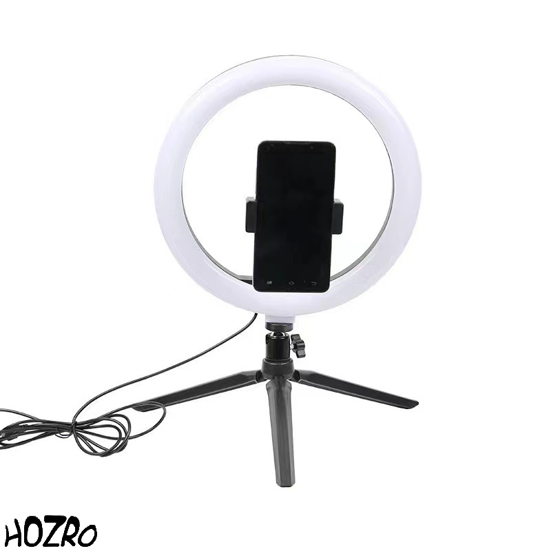 Ring Light HOZRO, 15 cm/ 6'' – Iluminare Versatilă în 3 Trepte, Ideală pentru Foto și Video HOZRO