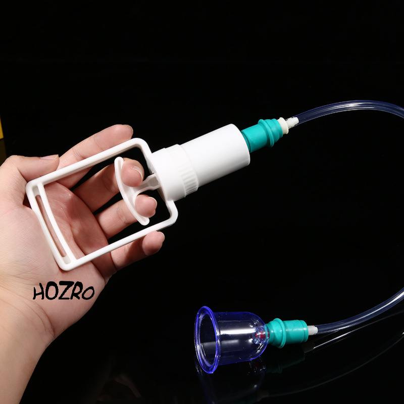 Set Ventuze HOZRO, pentru Masaj cu Vacuum – Terapie Relaxantă și Anticelulitică, cu Pompă Manuală HOZRO