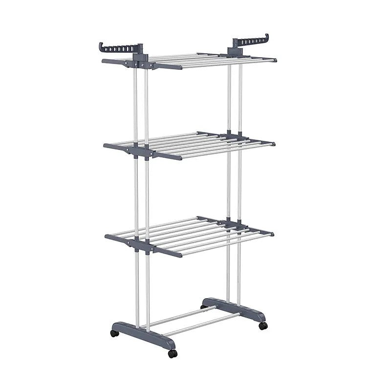 Uscător Vertical pentru Rufe și Haine – 3 Niveluri- Mobil, Pliabil, Suport Umerașe, Înălțime 175 cm BESTSELLS