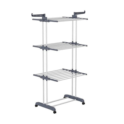 Uscător Vertical pentru Rufe și Haine – 3 Niveluri- Mobil, Pliabil, Suport Umerașe, Înălțime 175 cm BESTSELLS