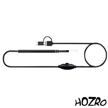 Endoscop Cameră HOZRO, pentru Urechi – Dispozitiv Inteligent cu LED și Conectare USB/Telefon, pentru Curățare și Control Vizual HOZRO