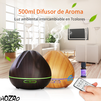 🌿 Aroma Difuzor HOZRO, Model 111-23 – Umidificator cu Ultrasunete și Lumină LED, pentru Relaxare, Aromaterapie și Atmosferă Plăcută în Casa Ta HOZRO