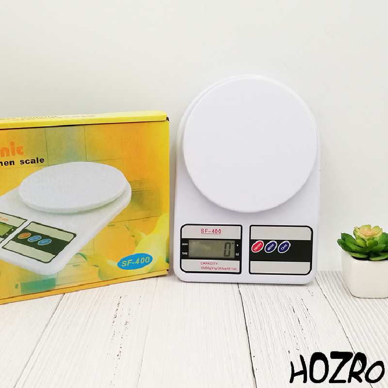 Cântar electronic HOZRO, de bucătărie fără bol, cu afișaj LCD, funcție tara, capacitate până la 5 kg și precizie ridicată pentru cântărirea rapidă și precisă a alimentelor HOZRO