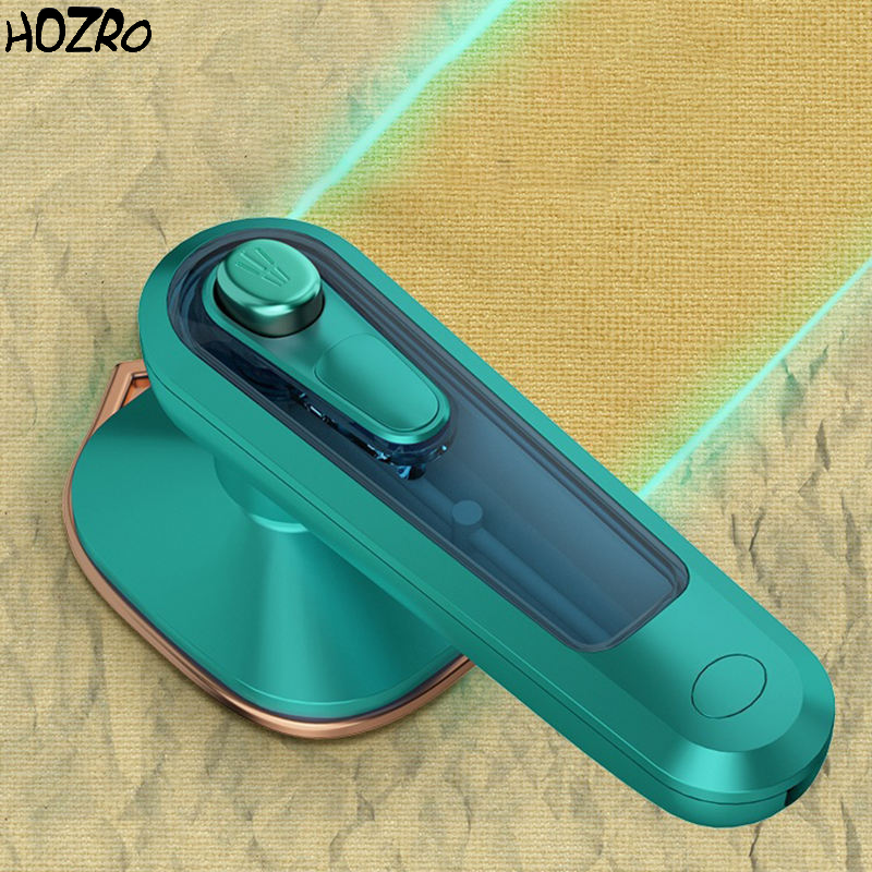 Mini Fier de Calcat Portabil HOZRO, Incalzire Rapida in 3 Secunde, Temperatura Constanta Inteligenta, Ideal pentru Calcat in Plan sau pe Umerase, Verde HOZRO