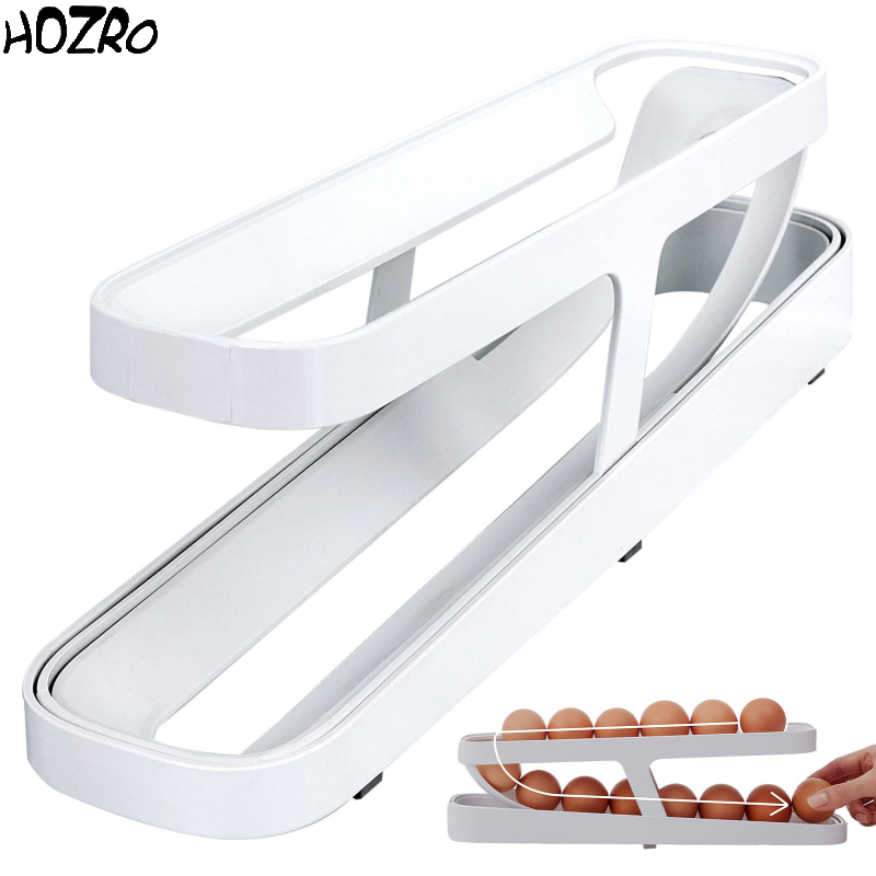 Suport HOZRO, pentru 10 Ouă, Design Compact și Practic, Ideal pentru Organizarea în Frigider sau pe Blat, Material Rezistent și Ușor de Curățat HOZRO
