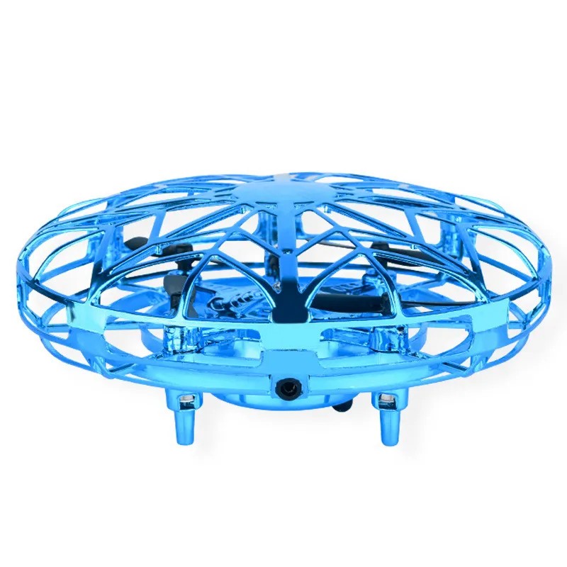 Mini dronă UFO BLUE cu lumină LED și control prin gesturi – Distracție și tehnologie în palmă BESTSELLS