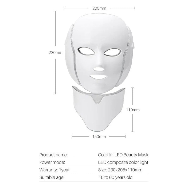 ✨ Mască Facială 7în1 cu LED – Tratamente profesionale, direct la tine acasă! BESTSELLS