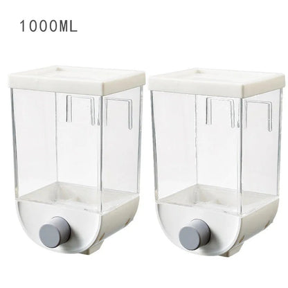 📢 Dozator Dispenser pentru Cereale și Boabe – Alb, 1 KG | Organizare și Prospețime în Bucătăria Ta! BESTSELLS