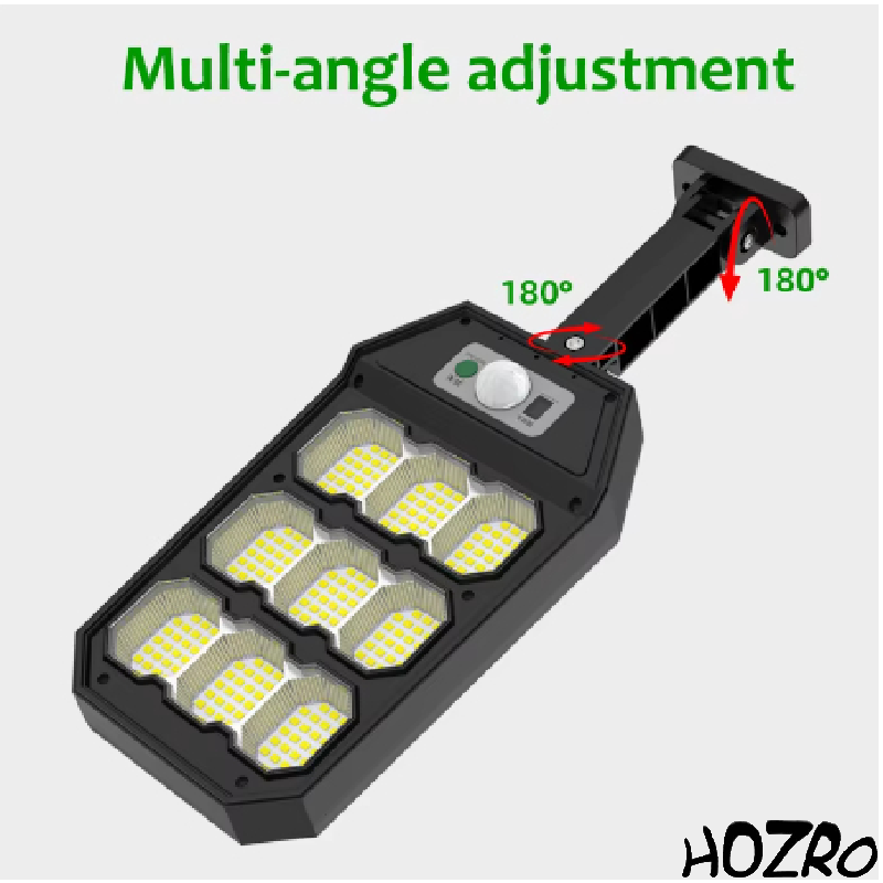 Lampă Solară HOZRO, Model LF-1769 – Iluminare LED Puternică, Încărcare Solară, Rezistentă la Intemperii, Ideală pentru Curți, Grădini și Spații Exterioare HOZRO