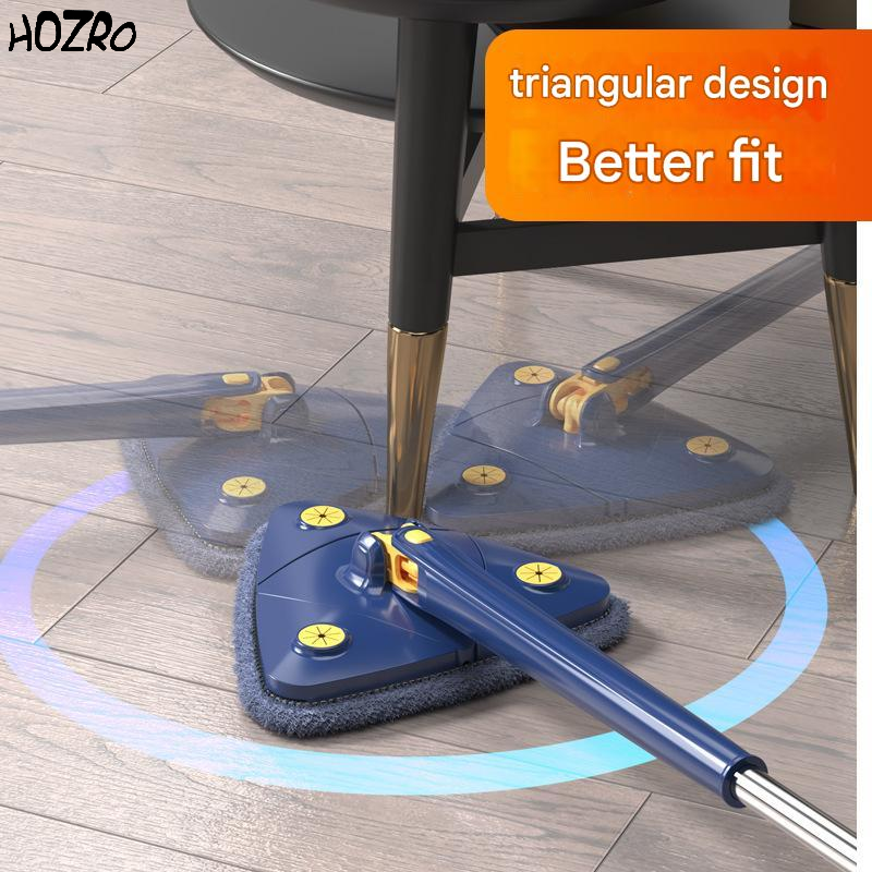 Mop Triunghiular HOZRO, Design Special pentru Colțuri și Zone Înguste, Ideal pentru Curățenie Eficientă în Spații Dificil de Accesat HOZRO