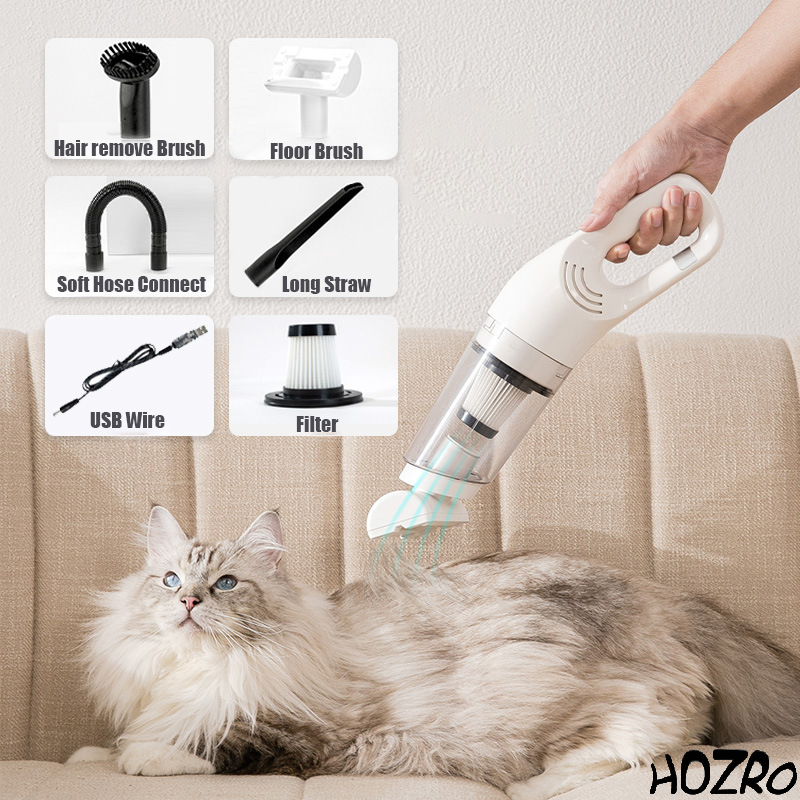 Aspirator fără Fir HOZRO, Model JB 168 Alb – Putere Mare, Design Ergonomic și Filtru HEPA Lavabil HOZRO