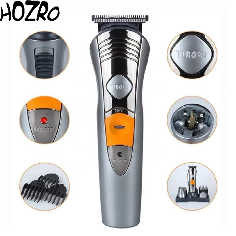 Aparat de Tuns HOZRO, Model BAY 580 – Trimmer Multifuncțional 7 în 1, Reîncărcabil, pentru Păr, Barbă și Îngrijire Personală HOZRO