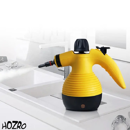 Aparat cu Aburi HOZRO, 1000W, Capacitate 250 ml, pentru Curatare, Degresare si Dezinfectare – Solutia Ideala pentru Toate Suprafetele, Galben HOZRO