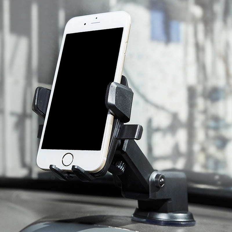 Suport Telefon cu Braț Telescopic Reglabil HOZRO, Culoare Neagră – 360° Rotativ, Stabil și Ușor de Utilizat, Compatibil cu Toate Modelele de Smartphone, Ideal pentru Birou, Mașină sau Acasă HOZRO
