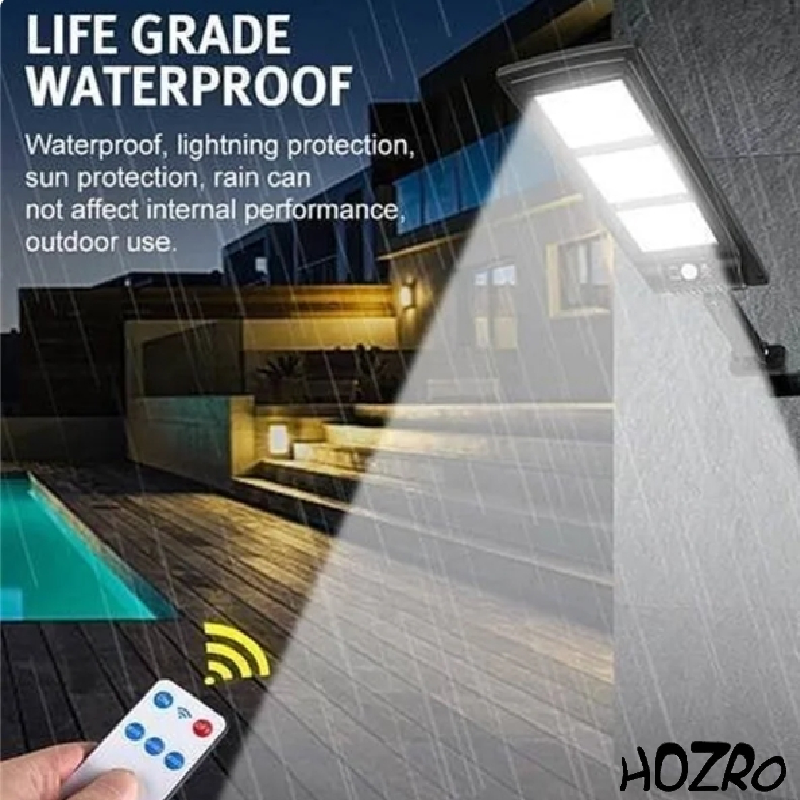 Lampă Solară HOZRO, Model SL-180 – Iluminare LED Puternică, Încărcare Solară, Rezistentă la Intemperii, Ideală pentru Curți, Grădini și Spații Exterioare HOZRO