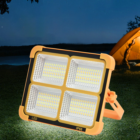 Lampă Solară de Lucru Portocaliu HOZRO, Model 6-48 – LED Puternic, Reîncărcabilă, Portabilă și Rezistentă, Ideală pentru Atelier, Reparații sau Camping HOZRO
