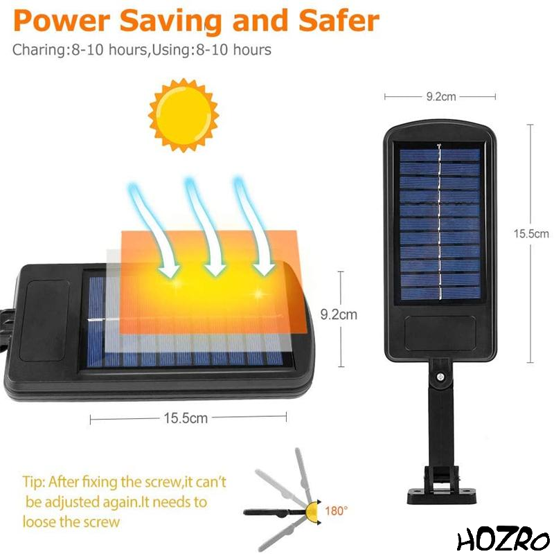 Lampă Solară HOZRO, Model W755-7 – LED Puternic, Încărcare Automată, Rezistentă la Intemperii, Ideală pentru Curte, Grădină, Alei și Terase HOZRO