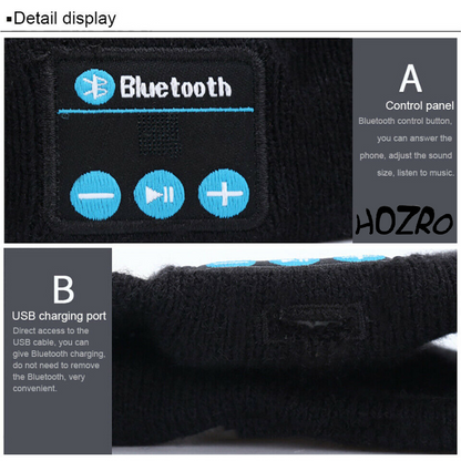 Bentiță Bluetooth HOZRO, cu Căști Wireless și Microfon – Accesoriu 2 în 1, Moale și Confortabil, Ideal pentru Somn, Sport, Meditație, Jogging, Relaxare sau Călătorii, Compatibilă cu iOS și Android HOZRO