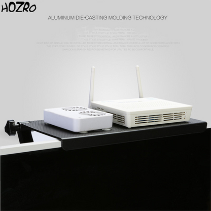 Suport Reglabil HOZRO, pentru Router și Televizor – Organizator Modern pentru Electronice, Compact și Rezistent HOZRO