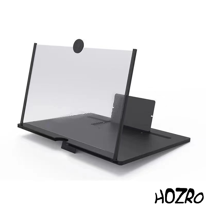 Lupă pentru Telefon HOZRO cu Ecran 3D de Mărire, 8–12 Inch – Suport Pliabil Portabil, Ideală pentru Filme, Clipuri și Jocuri pe Smartphone HOZRO