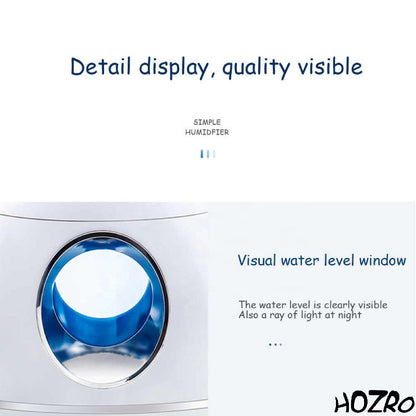 🌿 Difuzor HOZRO, Aromaterapie UFO  – Umidificator cu Ultrasunete, Alb, Lumină LED și Design Modern pentru Relaxare și Atmosferă Plăcută HOZRO