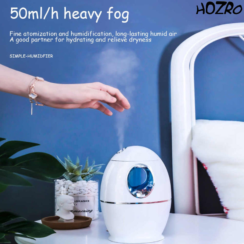 🌿 Difuzor HOZRO, Aromaterapie UFO  – Umidificator cu Ultrasunete, Alb, Lumină LED și Design Modern pentru Relaxare și Atmosferă Plăcută HOZRO