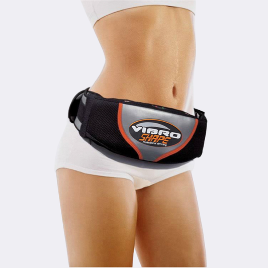 Centură de Slăbit HOZRO, VibroShape cu Masaj prin Vibrații și Căldură – 5 Programe de Intensitate Reglabilă, Telecomandă și Funcție de Tonifiere pentru Abdomen, Șolduri, Coapse și Talie HOZRO