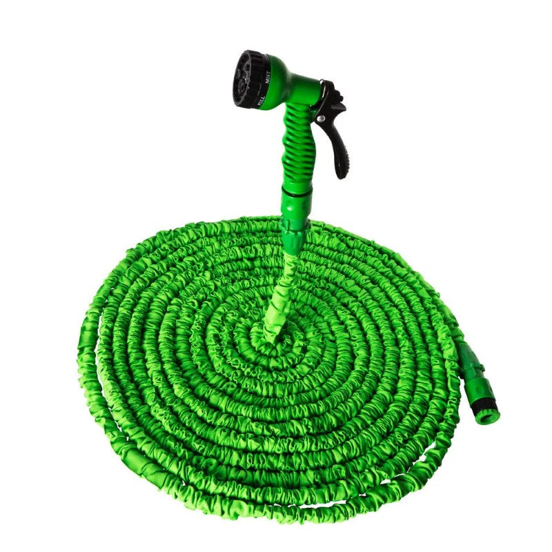 Furtun Extensibil de Gradina cu Pistol Multifunctional pentru Udat, Lungime 60m, Verde BESTSELLS