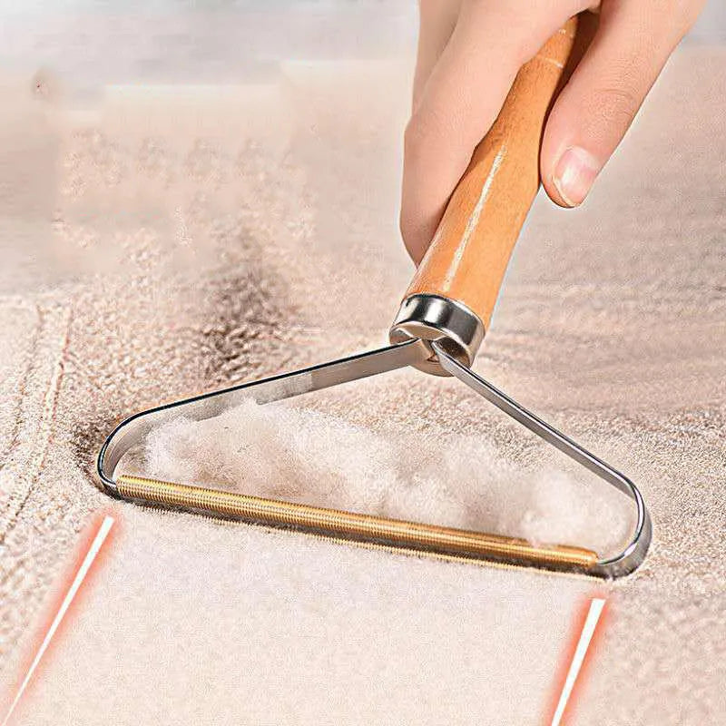 Instrument de curatat scame/pieptene, lemn/cupru, 16 x 13 cm, 7.5 x 4.3 cm BESTSELLS