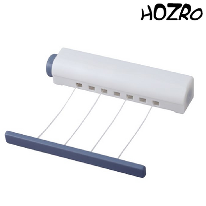 Uscător Rufe HOZRO, Retractabil cu Sfoară – Suport Compact și Reglabil pentru Haine, Ideal pentru Balcon, Baie sau Terasă HOZRO