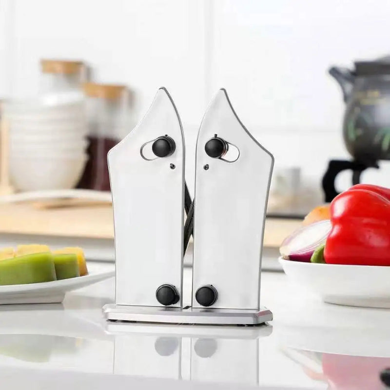 Ascuțitor Universal HOZRO, pentru Cuțite – Eficient, Ușor de Utilizat, Design Compact 12x5x16 cm pentru Lama Perfectă HOZRO