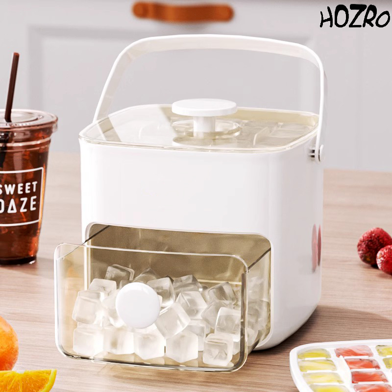 Formă HOZRO, pentru Gheață, cu Capac din Silicon Alimentar Multicolor, Reutilizabilă și Flexibilă, Ideală pentru Cuburi Mari de Gheață în Whisky, Cocktails, Smoothie-uri sau Sucuri HOZRO
