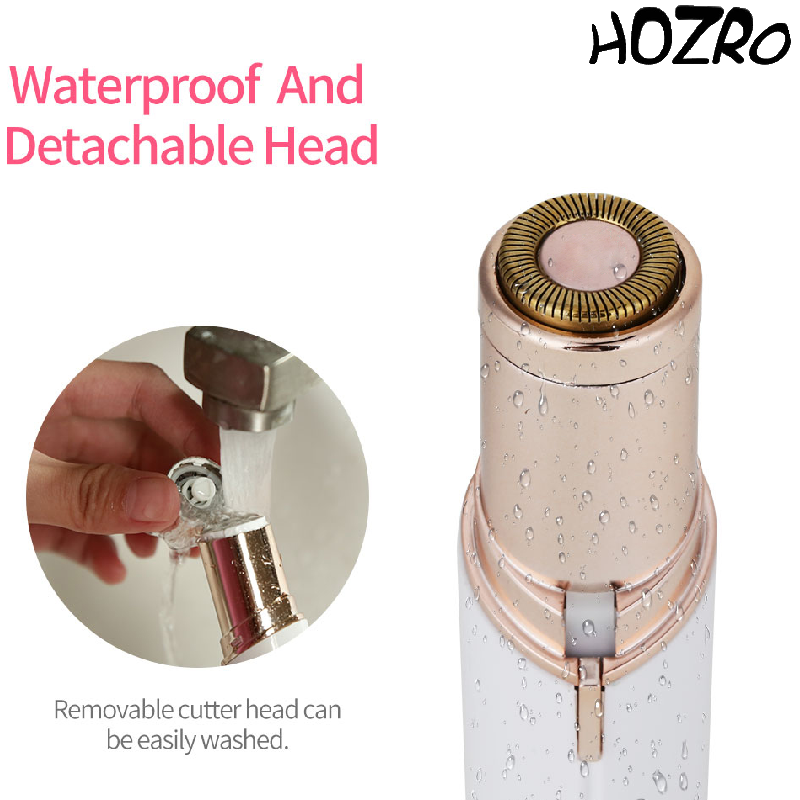 Epilator Flawless Ruj HOZRO, Compact, Portabil, Îndepărtează Părul Nedorit cu Precizie și Design Elegant HOZRO