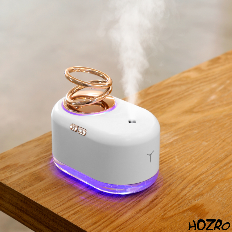 Difuzor Aromaterapie cu 2 Inele HOZRO, Design Elegant, Purificare Aer și Relaxare cu Uleiuri Esențiale HOZRO