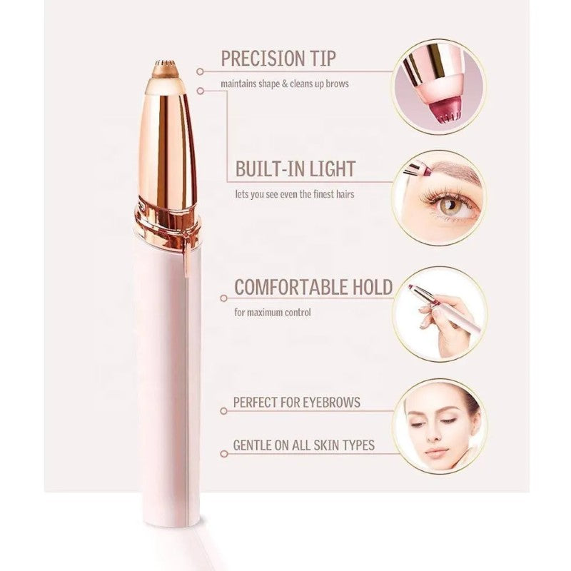 💎 Epilator de sprâncene Flawless Roz – Eleganță, precizie și zero durere în fiecare gest! BESTSELLS