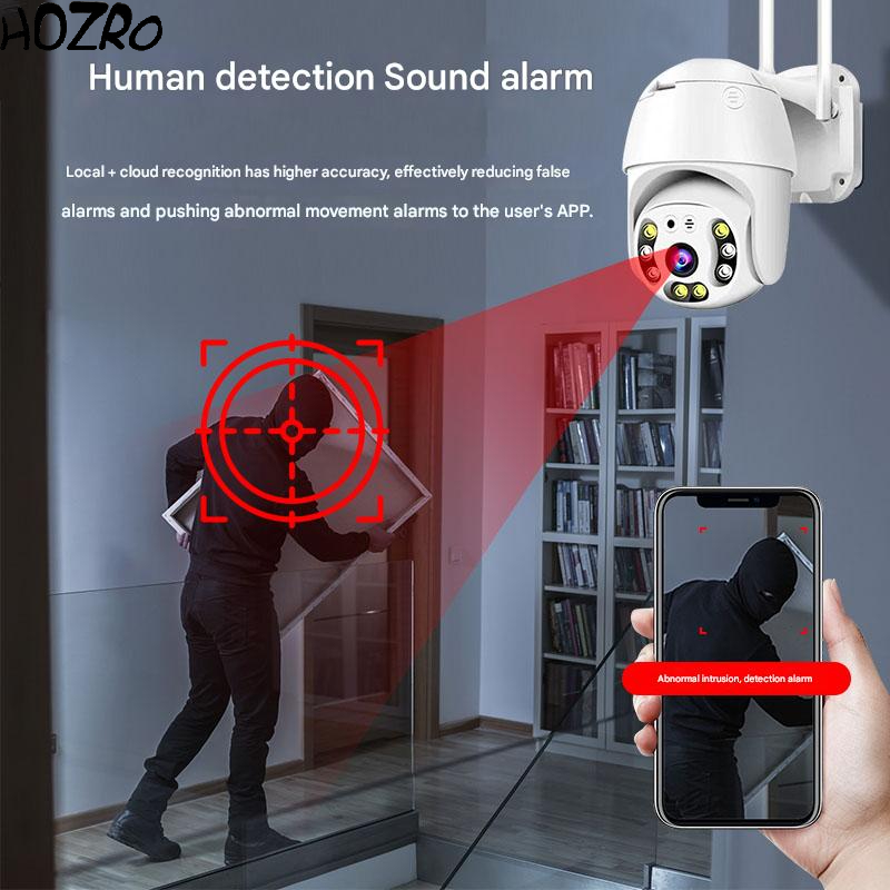 Cameră Supraveghere HOZRO, Model IPC-V380-Q5SY – IP Camera WiFi Full HD cu Detectare Mișcare, Night Vision și Control prin Smartphone HOZRO