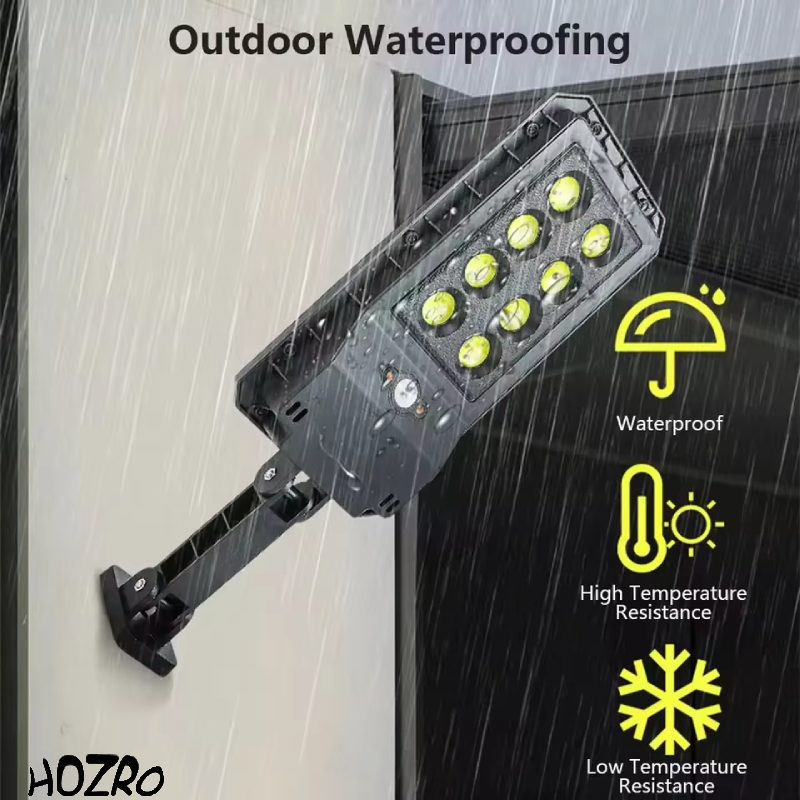 Lampă Solară LL 608 HOZRO, Iluminare LED Puternică, Încărcare Solară, Rezistentă la Intemperii HOZRO