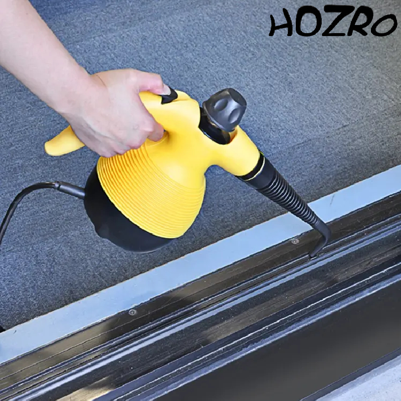 Aparat cu Aburi HOZRO, 1000W, Capacitate 250 ml, pentru Curatare, Degresare si Dezinfectare – Solutia Ideala pentru Toate Suprafetele, Galben HOZRO