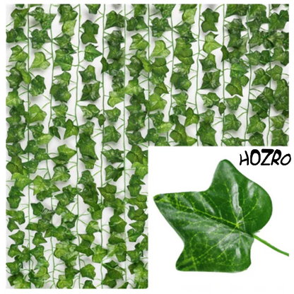 Set 12 ghirlande decorative artificiale HOZRO, aspect natural, rezistente și flexibile, ideale pentru decor interior și exterior, evenimente festive, nunți, petreceri sau amenajări creative HOZRO