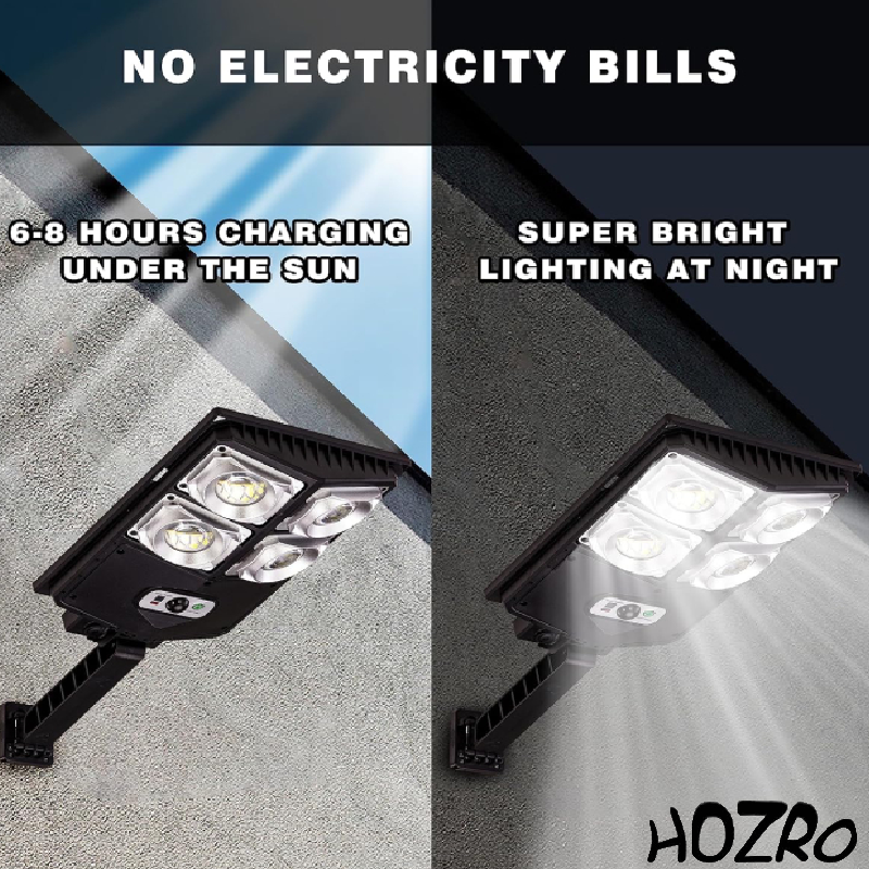 ☀️ Lampă Solară HOZRO, Model W789-A-2 – Lumină Inteligentă și Eco pentru Exteriorul Tău! HOZRO