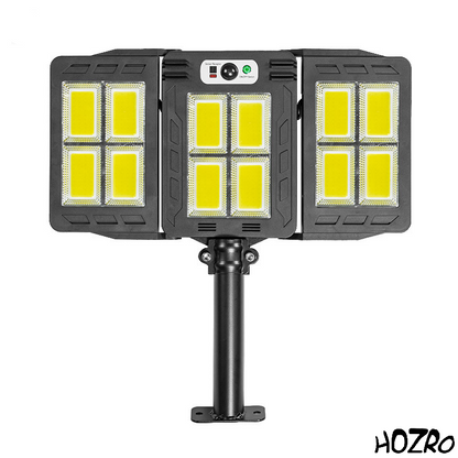 Lampă Solară de Perete / Stradală HOZRO, Model W786COB – Iluminare LED Dreptunghiulară, cu Senzor de Mișcare, Rezistentă la Intemperii, Ideală pentru Exterior HOZRO