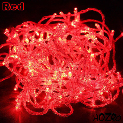 Banda LED Transparentă 8 Metri cu 100 LED-uri  – Iluminare Decorativă pentru Interior și Exterior, Petreceri, Crăciun și Evenimente Festive HOZRO