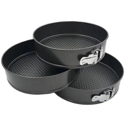 🎂 Set 3 Forme pentru Tort Rotund – Coacere Ușoară, Rezultate Profesionale! 🍰 BESTSELLS