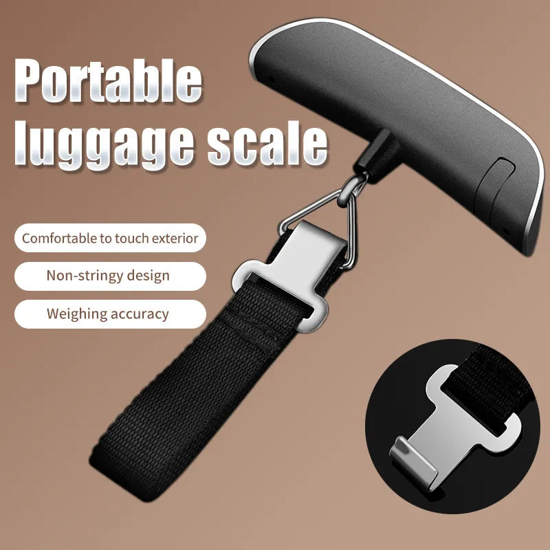 ⚖️ Cântar Electronic pentru Bagaje – 50 kg, LCD, Carcasă ABS, Argintiu BESTSELLS